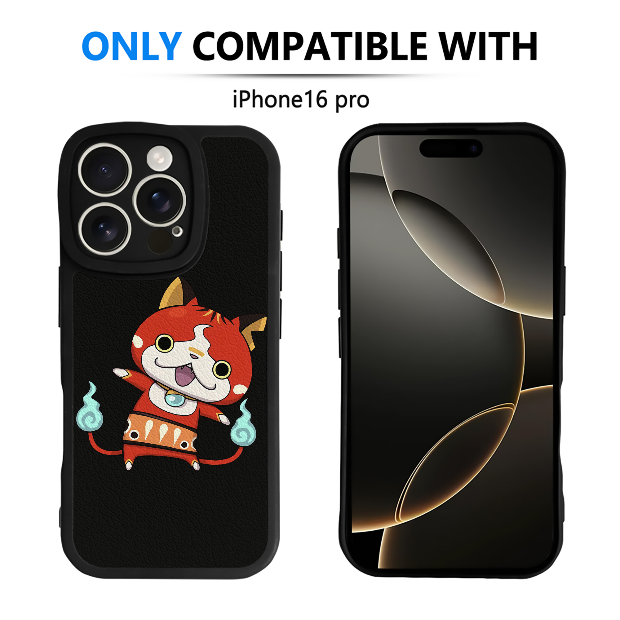 （画像用） 妖怪ウォッチ Yo-kai Watch 【iPhone 16シリーズ対応】シリコンスマホケース（レザー調） 材質：シリコン